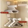 Balcony suction cup hanger storage rack household multi-functional telescopic hanger non-punching wall clothes rack