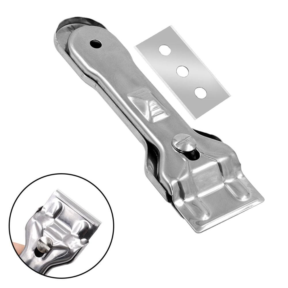 Hob Scraper Scraper Cleaner Iron Silver With 1pc Blade