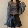 Damen Oberteile Unifarben Lockerer Schnitt Hohlmuster Pullover Oberteile Reine Farbe Sommer Dünne Oberteile Sonnenschutz Kurzes Überwurf-Oberteil