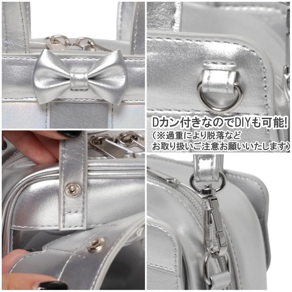 WEGO Sparkly CAF Plush Itasha Shoulder Itasha Otaku Size White Mug, Bag, Bag, Bag, Gift, Women's, F,