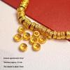 Color-preserving 24k Gold Copper Meander Spacer Bead for Handmade Necklaces