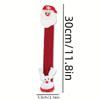 1pc Christmas Refrigerator Handle Santa Snowman Kitchen Appliance Covers Christmas Kitchen Decor,Microwave Handle Protector