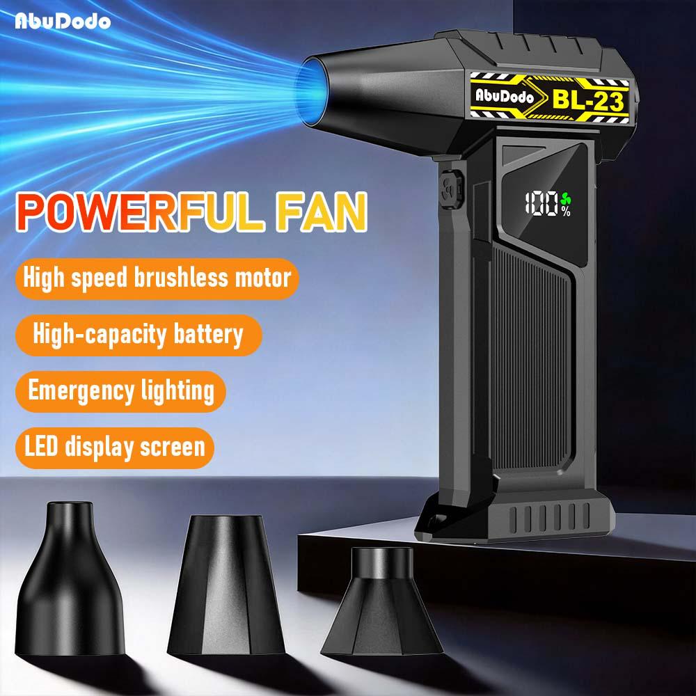 

Portable High-Power Hair Dryer & Blower with Emergency Light Violent Fan чёрный