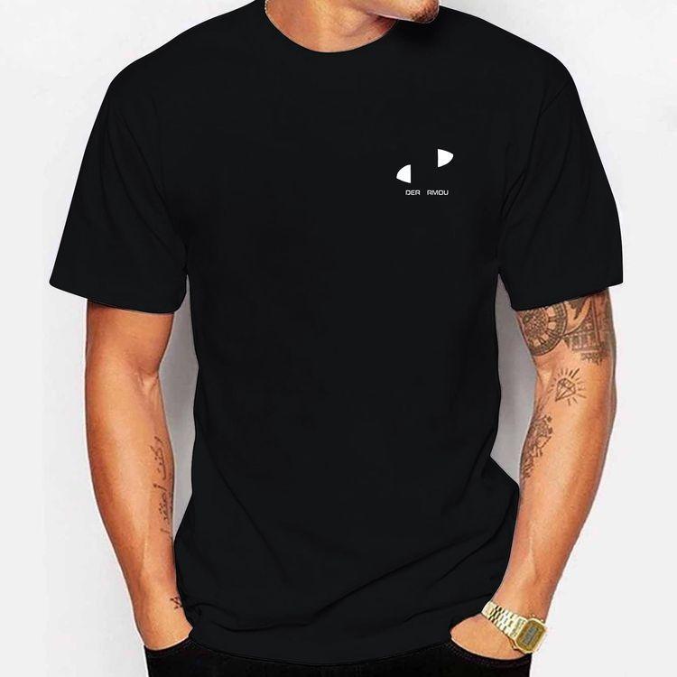 Men's Casual Top Fashion Versatile Short Sleeve Printed Pure Cotton T-Shirts Men’s
