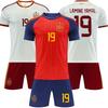 Conjunto de camiseta de fútbol principal y de visitante España Copa del Mundo 2026 secado rápido para hombre nuevo jersey transfronterizo camiseta de manga corta verano