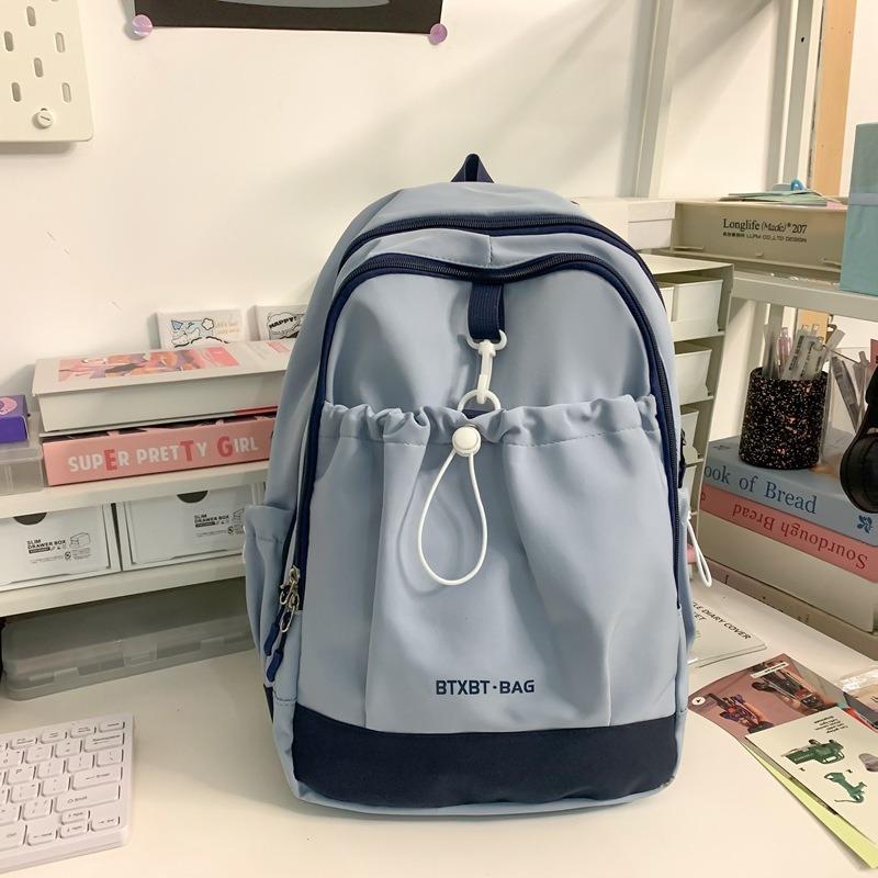New Simple and Fashionable Niche Design Student Schoolbag Female Junior High School Student Versatile Backpack