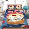 Cute Duvet Cover Set H-Hello Kittys Bedding Set Kids Boy Girl Bedroom Decoration Student Dormitory Home Style 2/3piece set