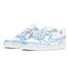 Nike Court Borough Low ABLOODING Starry Sky Collection Low Top Skateboard Shoes GS Blue White BQ5448-100(Team14-GS-Box)