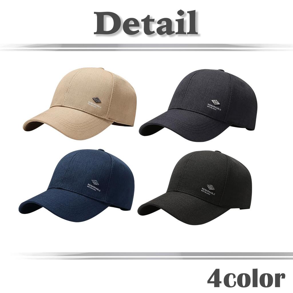 Baseball English CA987 [White Fang] Hat, Cap, Letters, Brim, Stylish, Fashionable, Cool, Men's, Women's, (Navy)