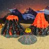 Realistics Volcano Aquariums Rock Simulation VolcanoFish Tanks Decoration for Lively Fish Environment