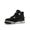 Air Jordan 4 Retro SE GS Black Canvas Kinder-Sneaker Weiß Fire-Red Light-Steel-Grey DV0553-006