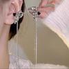 Temperament Long Butterfly Tassel No Ear Pierced Ear Clips Niche Temperament Cool Versatile Atmospheric Ear Clips Fashion Ear Accessories