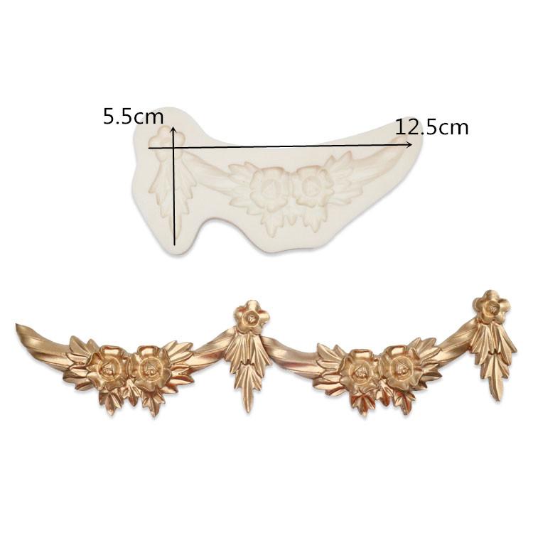 Yueyue Sugarcraft Boder Cake Decoration Silicone Mold Fondant Mold Cake Decorating Tools Chocolate Gumpaste Mold