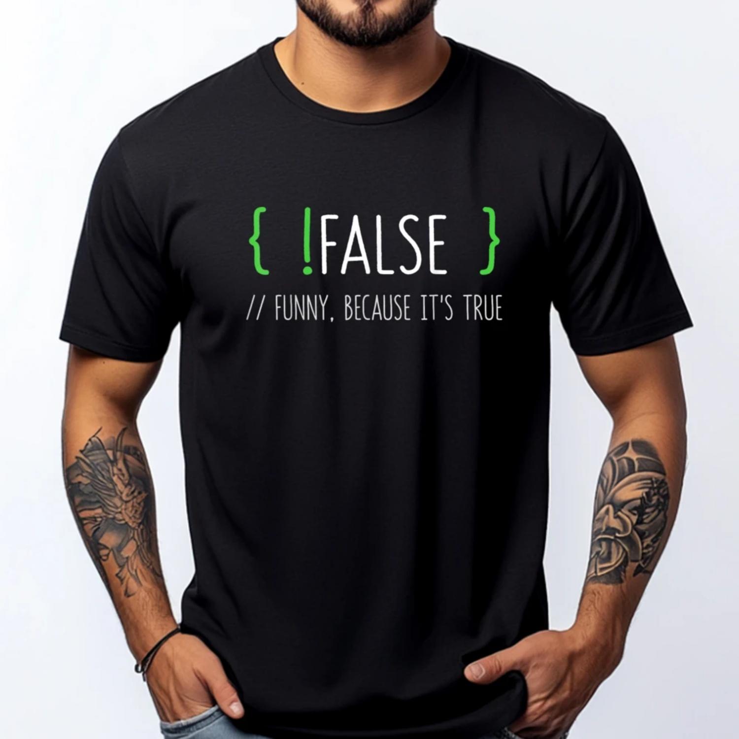 Programmer Computer Engineer False Programming Coding Luxury T Shirt Men High Quality Men s Clothing 2025 S