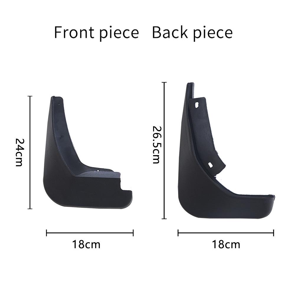 Front Rear Splash Guard Mudguards For Ford Fiesta MK7 2009 Fender Mudflap Mud Flaps Car Accessories