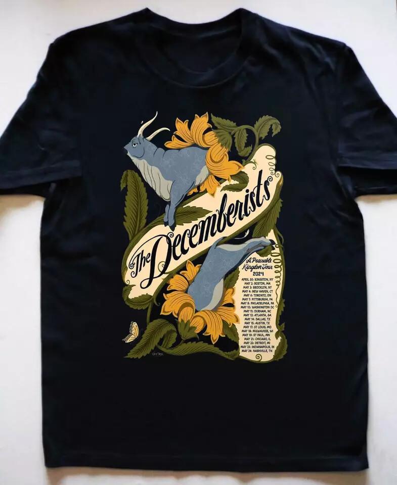 The Decemberists Tour 2024 Gift For Fan T-Shirt Unisex T-Shirt XXXL