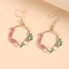 Trendy Cute Animal Drop Dangle Earrings For Women Girls Cat Rabbit Koi Dragon Colorful Enamel Golor Color Earrings Pendientes