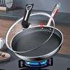 32cm 304 stainless steel honeycomb wok, induction & gas universal