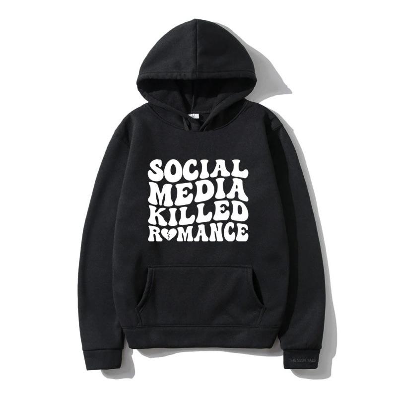 Letter Print Graphic Printing Sweatshirts for Fans Casual Long Sleeve Men/Women Clothing