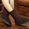Winter New Women's Snow Boots, Fashionable and Warm Casual Medium Boots Women's Shoe Manufacturers Wholesale Large Size