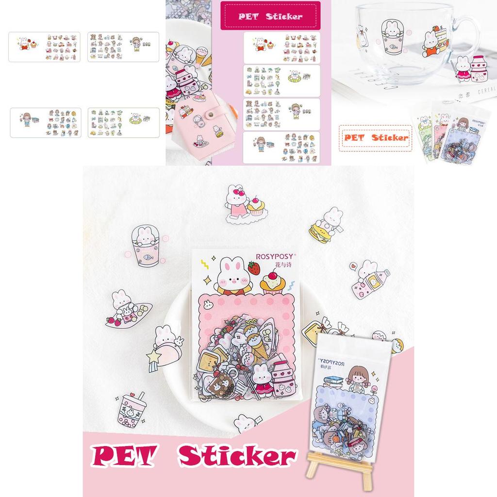 Rosyposy Fresh And Lovely Sticker Bag With Beautiful Hand-painted Patterns And Colors