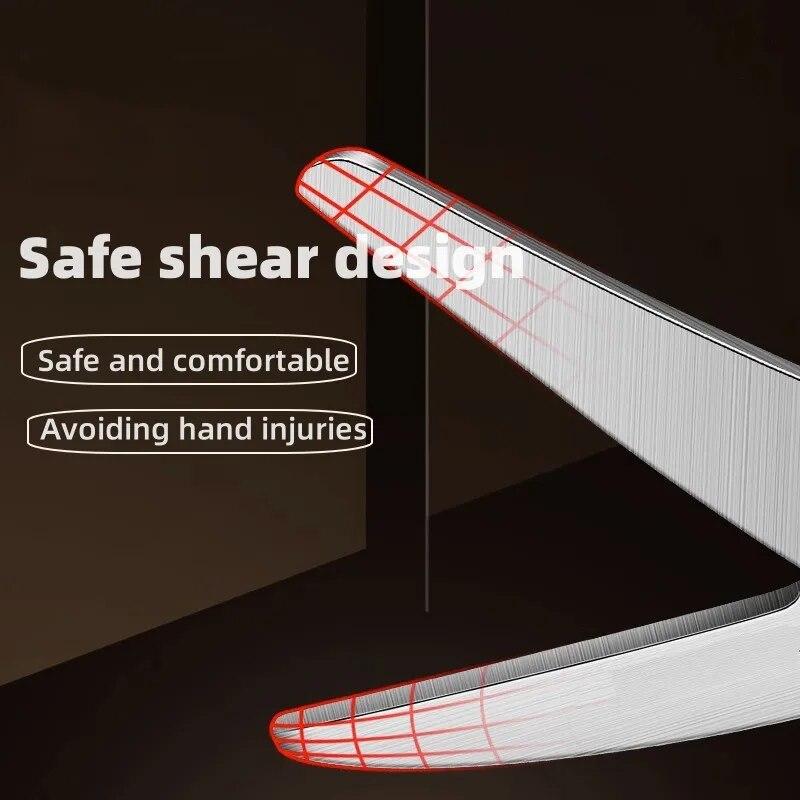 Kitchen Food Scissors Stainless Steel For Baby Food Cutting Toddler Feeding Aid Scissors with Case Baby Safety Tableware Health