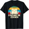 Die Zeichen von Katzen erkennen, die den Katzenmittelfinger zeigen Katzen-T-Shirt