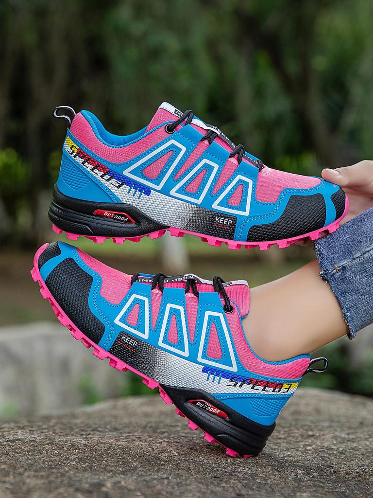 Women's Outdoor Trail Running & Hiking Shoes - Breathable, Plus Size, Ideal for Travel & Walking.