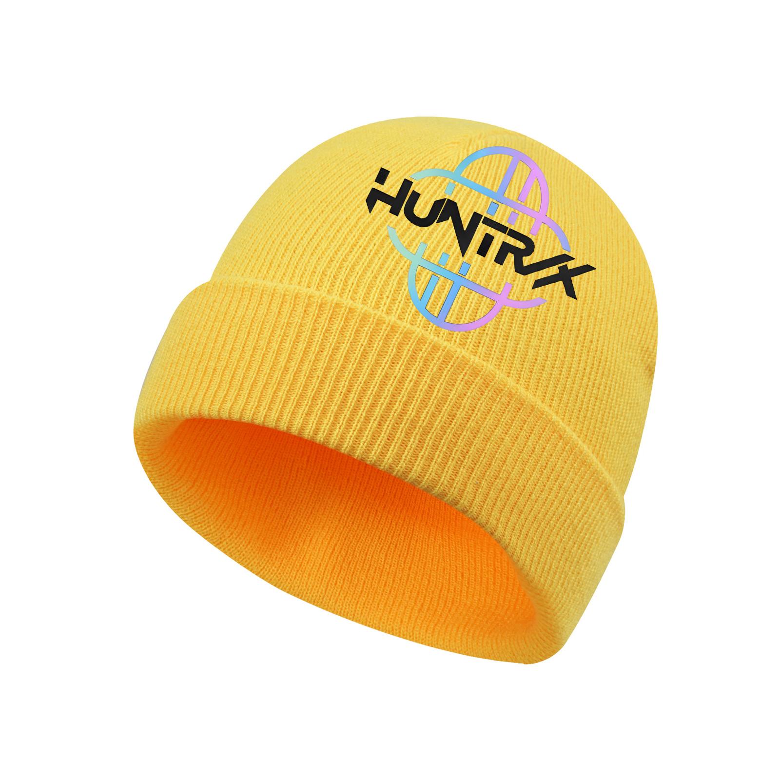 

Children s Fashionable, Comfortable, Warm Printed Knitted Hat One Size жёлтый