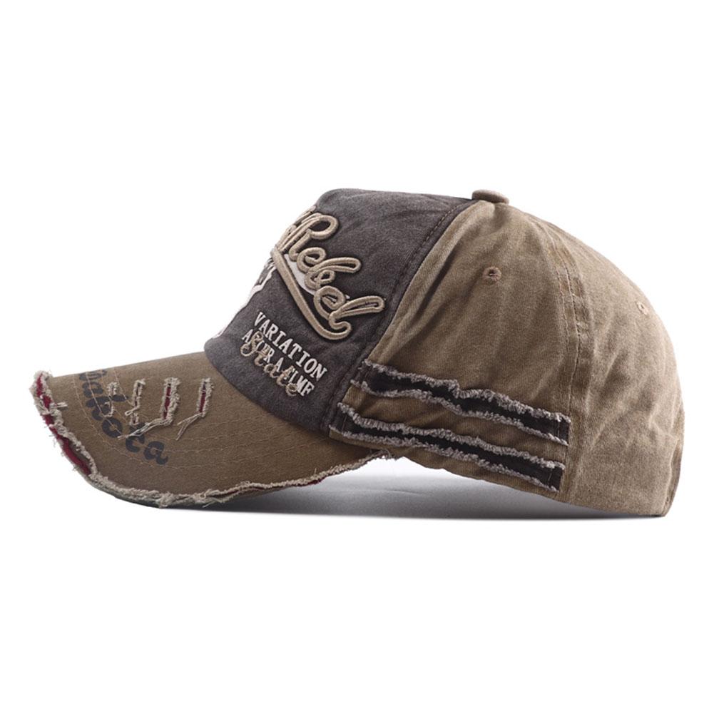 Letter Embroidery Baseball Cap Fashion Retro Washed Cotton Snapback Hat Hip Hop Bull Head Print Trucker Dad Hats for Women Men