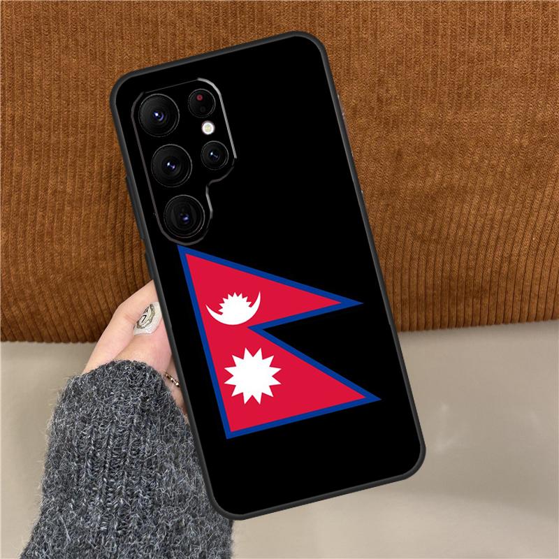 Nepal Flag Phone Case For Samsung Galaxy S25 Ultra S9 S10 S20 FE S21 S22 S23 Plus S24 Ultra Back Cover