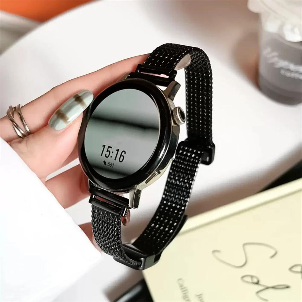 20 22mm Luxury Metal Magnetic Strap For Samsung Galaxy Watch 4 44 40mm 5pro active2 Gear s3 Bracelet For Huawei Watch gt2/3 Belt