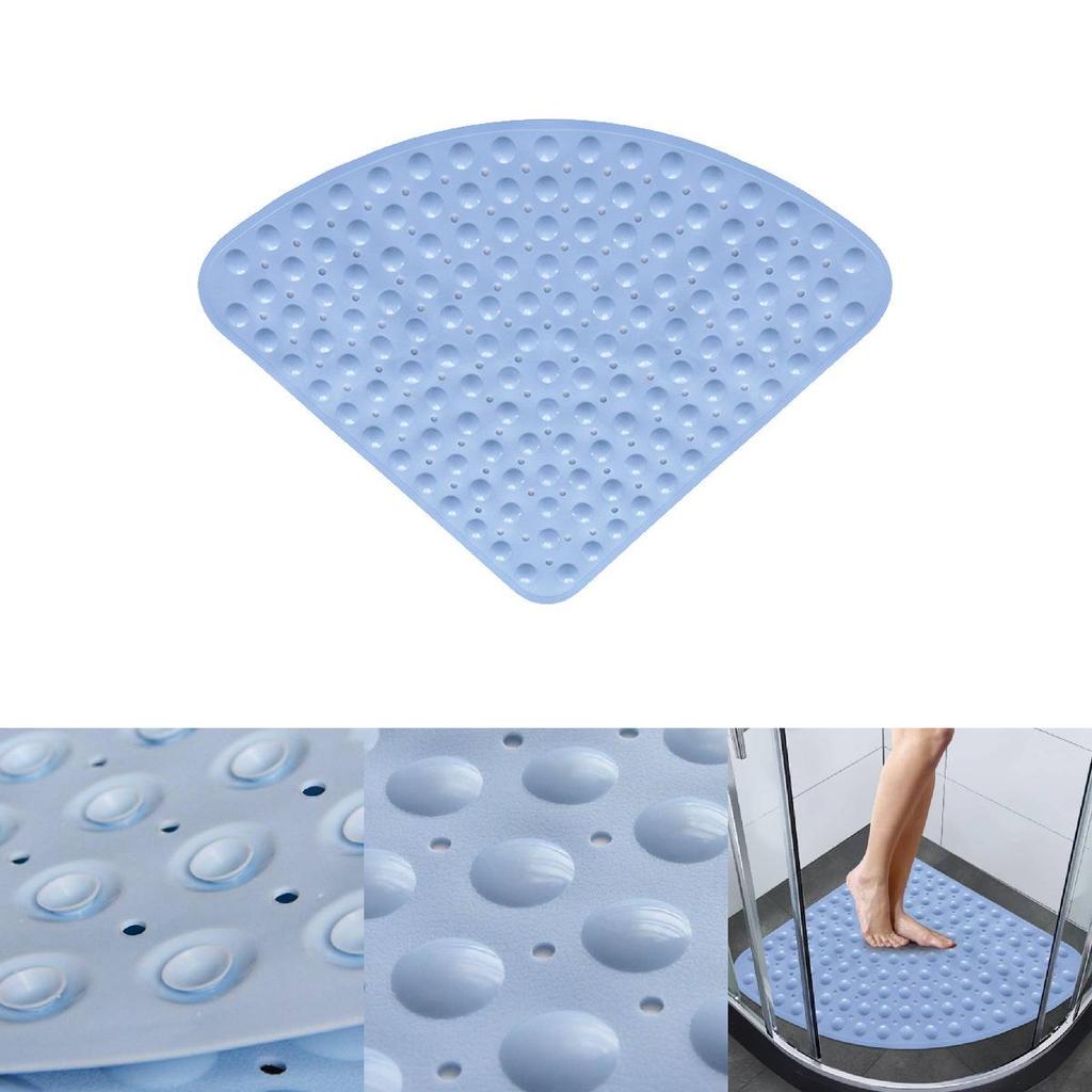 Comfortable Triangle Shower Mat Non-slip Bath Mat Anti-skid Bathroom Mat Durable Plastic Pvc Tpr Washable