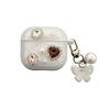 Epoxy Color Rhinestone Love Apple Bluetooth Headset Cover Airpods 3 /4 Airpods Pro Protective Case