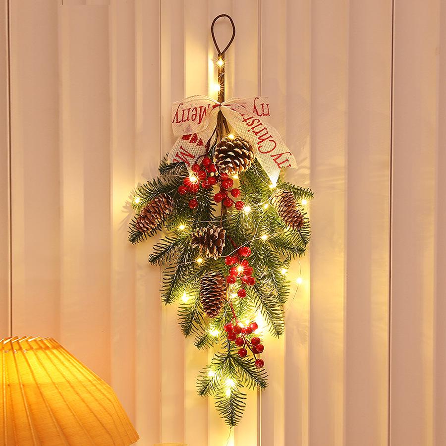 Old Man Snowman Wooden Ladder & Letter Sign Christmas Tree Ornaments for Door & Window Decorations