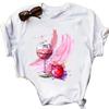 Wine Glass Wine Glass Print Short Sleeve T Shirt Women Vintage Tops Harajuku  Graphic T-shirts Aesthetic Clothes Tee