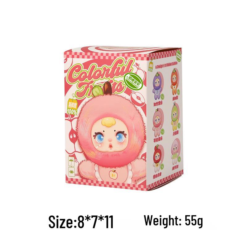MM Milk Candy Plush Doll: Cute Cartoon Fruit Plush Blind Box Desktop Ornament