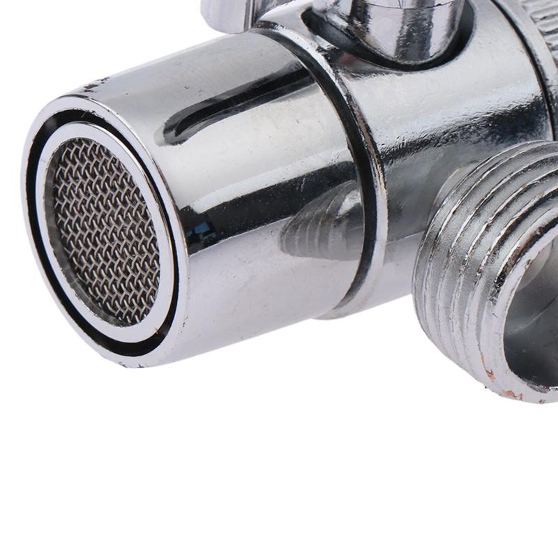 Adaptor robinet comutator din aliaj de zinc Splitter chiuvetă de bucătărie Supapă de deviere Conector pentru robinet de apă pentru toaletă Bideu Duș Baie