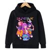 2025 New Kpop Witch Hunt Children's Hoodie Fashionable and Versatile Cartoon Pattern Printed Girls' Sportswear