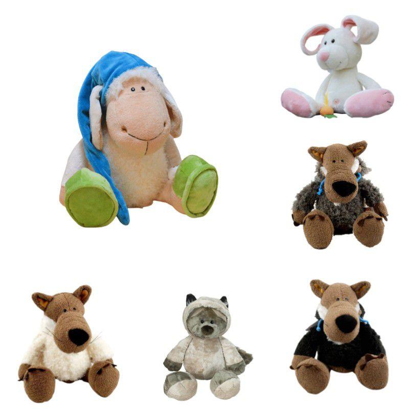 Nici Jolly Logan Sheep Wolf Head Doll Sleepy Goat Plush Doll Soft Children Toy