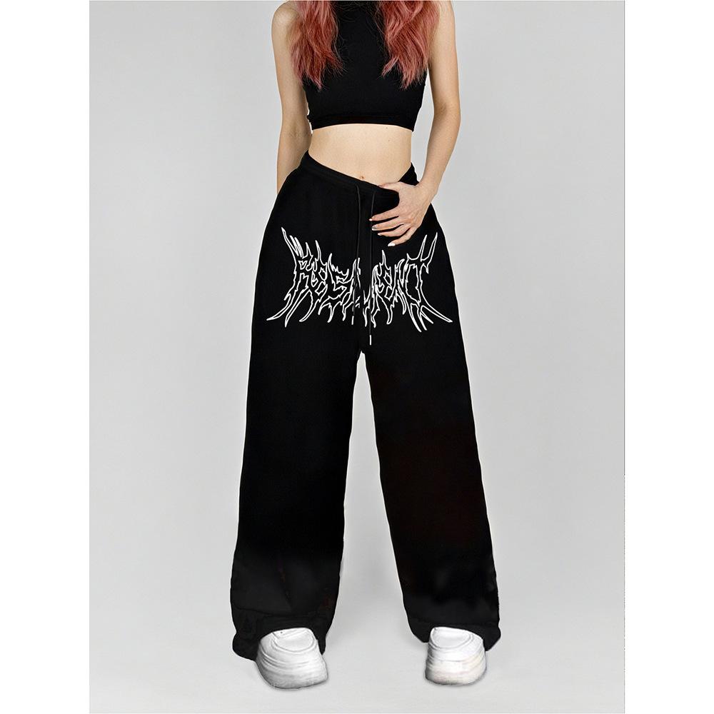 High Street Hip Hop Trend Casual Pants Men's Summer New Loose Niche Straight Versatile Long Pants