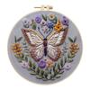 Animal Stamped Cross Stitch Embroidery Kits with Hoop Cloth Color Thread