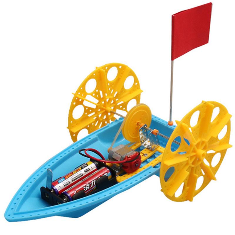 DIY Remote Control Paddle Boat Kit for Elementary Science Experiments