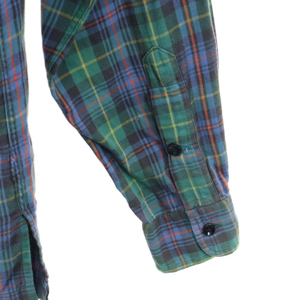 RRL 90s Old Initial Tag Red 3 Stars Long Sleeve Check Shirt RALPH LAUREN Men's Used