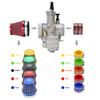 Alconstar- 21 24 26 28 30 32 34mm Keihin PWK Carburetor with Air Filter 2/4T Carb Fit Motorcycle Motocross Dit Pit Bike Moped CB