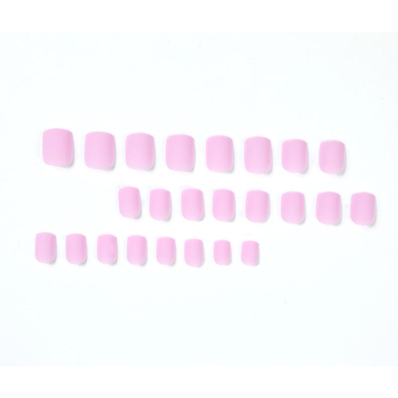 Purple Matte Macaron Nail Stickers and Press-On Tips Series