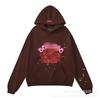 Unisex Kapuzen Streetwear Sweatshirt Set Baumwolle Grafikdruck Hip Hop Stil Lässiges Langarm Oberteil Hose