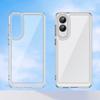 For Samsung Galaxy S25 Edge Case WANLONFENG MF Series TPU Acrylic Clear Phone Cover with Tempered Glass Film