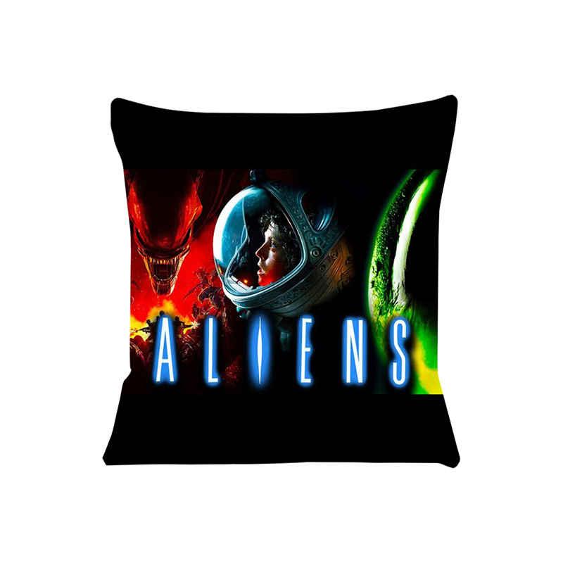 Aliens Horror Movie Cushion Cover For Sofa Pillow Case Cover Seat Car Throw Pillowcase 45X45Cm For Home Decorative Sj-706