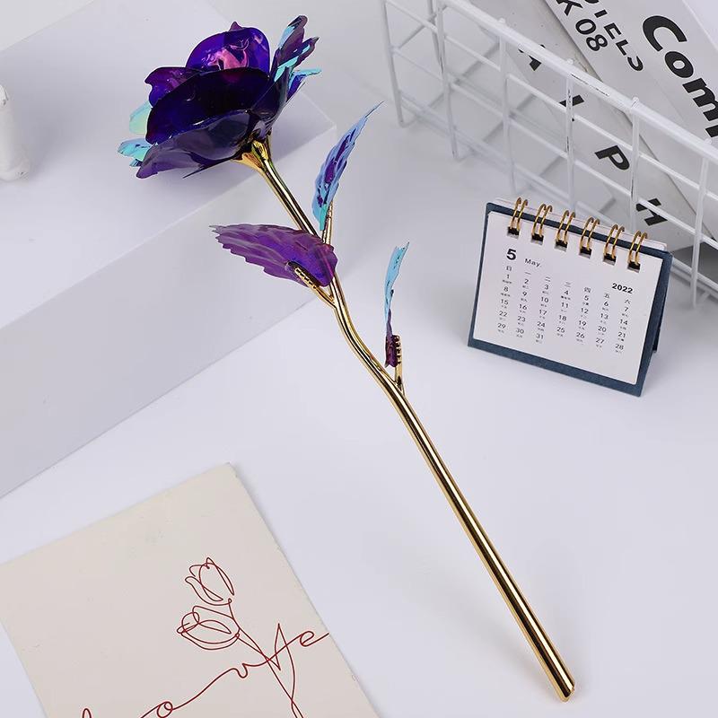 Leuchtender Sternenhimmel Goldene Rose: Romantisches Valentinstagsgeschenk für Ehefrau, Freundin oder Geburtstag der besten Freundin